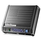 Glimstone Gun Safe, Biometric Safe for Pistols, Deluxe Edition, 3 Ways Quick Access With Fingerprint/Digital Keypad/Key, Smart Handgun Safe for Home Bedside Nightstand Car