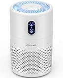 MOOKA Air Purifiers for Home Large Room up to 1076 ft², H13 True HEPA Air Filter Cleaner, Odor Eliminator, Remove Smoke Dust Pollen Pet Dander, Night Light(Available for California)