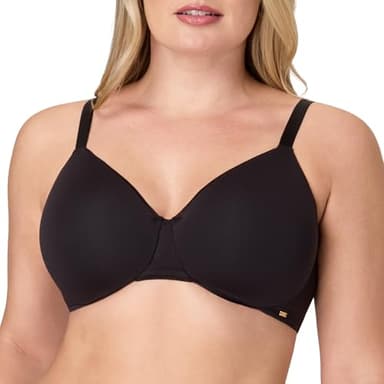 Bali Women's T-Shirt Bra, Cotton Collection Underwire Bra for Women, Full Coverage, Moisture-Wicking