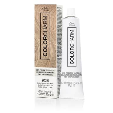 COLORCHARM Demi Permanent Hair Color| 9CB Light Beige Blonde | Gloss, Refresh and Tone | 2 Fl Oz