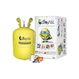 Balloonee Standard Disposable Helium Party Kit, Helium Tank for Balloons At Home, 7.5 Cu Ft Helium Balloon Pump Kit with 30 Assorted Latex Balloons, Helium Tank