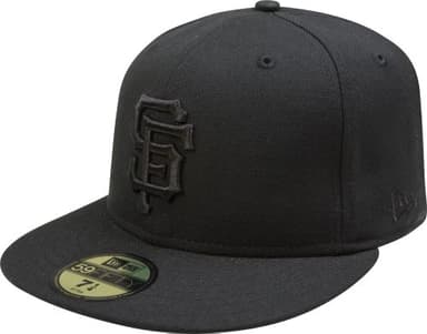 New Era MLB San Francisco Giants Black on Black 59FIFTY Fitted Cap, 7 7/8