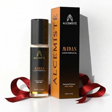 ALCEMÍSTÉ Concentrated Cologne For Men - Long-Lasting Mens Cologne - Pheromones-Infused Oil-Based Perfume For Him - Intense Formula - Travel Size, Rollerball Fragrance - 0.34 oz (10 mL)