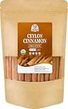 52USA Organic Ceylon Cinnamon Sticks, 1 Ounce (Pack of 1), True Cinnamon Farmed in Sri Lanka, Whole Cinnamon Sticks Bulk, Vegan, Non GMO, 28g