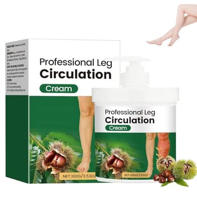 LHBMET Professional Leg Circulation Cream，Fluid Ease Leg Soothing Cream，Edema Relief for Legs and Feet，Effectively reduce leg discomfort (1PC)