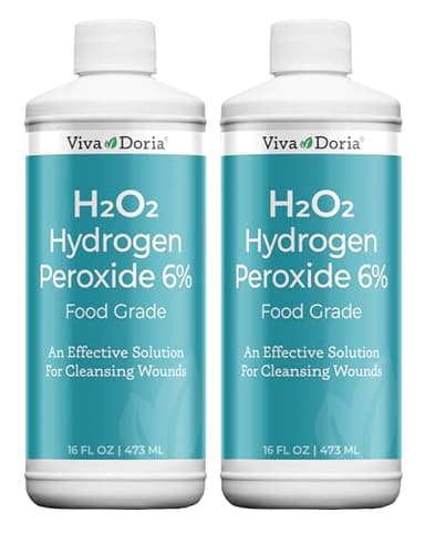 Viva Doria Hydrogen Peroxide 6 Percent, 20 Volume, Food Grade, 16 Fluid Ounce (2 Pack)