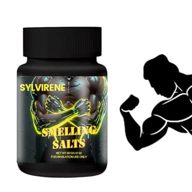 Sylvirene Smelling Salts for Athletes - Strong Inhalants for Powerlifting, Hockey, Football and More, 40g (Sealed 1 Pack)