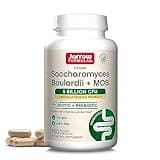 Jarrow Formulas Saccharomyces Boulardii Probiotics + MOS 5 Billion CFU Probiotic Yeast for Intestinal Health Support, Gut Health Supplements for Women and Men, 180 Veggie Capsules, 180 Day Supply