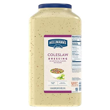 Hellmann's Coleslaw Salad Dressing Jug Gluten Free, No Artificial Flavors or Colors, 1 gallon (Pack of 1)