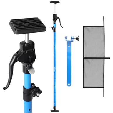 Leikius 79 inch Heavy Duty Adjustable Cargo Bar,200LB Capacity，Non-Slip Truck Bed Divider for Pickup Truck Bed,Aluminum Handle Cargo Bar for SUV, Trailer, Van, Come with 1 Bar, 1 Divider, 1 Net