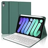 Keyboard Case for iPad Mini 7th (A17 Pro, 2024) & 6th (2021) 8.3-inch, Rechargeable, Detachable Bluetooth Keyboard, Slim Folio Protective Cover with Pencil Holder for iPad Mini 7th/6th Generation
