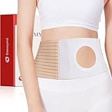 DERAYMI Ostomy Belt, Stoma Hernia Support Belt for Men Women Abdominal, Colostomy Belt for Post Operative Care, Ostomy Stealth Belt Helping Fix Stoma Bag in Place Size (S)