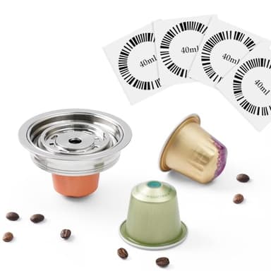 Reusable N espressoVertuo Pod Adapter Compatible with Delonghi ENV135/VertuoLine GCA1, BENFUCHEN Stainless Steel Coffee Capsule Converter For VertuoMachine, Brewing NS Coffee (Brewing 40ML/1.35oz)