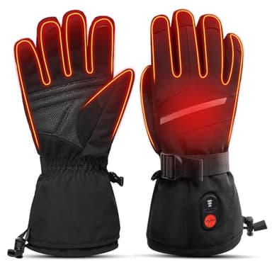 SNOW DEER Heated Gloves for Men Women, Electric Glove Rechargeable Battery Heated Hand for Motorcycle Biking Hunting Arthritis Skiing Working