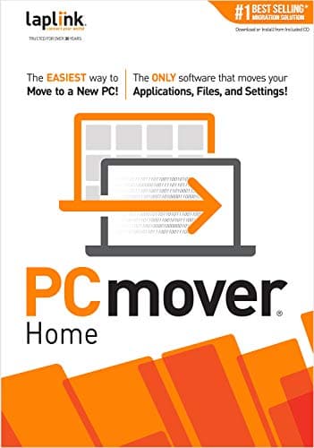Laplink PCmover Home - Instant Download - Single Use License - Moves Applications, Files, and Settings to Your New PC