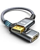Highwings 4K Display Port to HDMI Adapter, Uni-Directional DP 1.2 Computer to HDMI 2.0 Screen, Display Port to HDMI Adapter (Male to Female), SR Anti-Break, No Latch, for Dell HP AMD NVIDIA, Passive