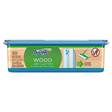 Swiffer Heavy Duty Mop Wet Multi-Surface Cloth Refills for Floor Mopping and Cleaning, Hardwood Floor Cleaner, 20 count
