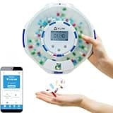 KLIM Smart Pill Dispenser Machine with Alarm + WiFi App Monitoring + 28 Day Medicine Dispenser + Automatic Pill Dispenser for Elderly with Alarm & Alzheimers Care + Lock Key + New 2024