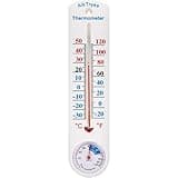 Outdoor/Indoor Thermometer Hygrometer Humidity Meter Thermometers Temperature Humidity Gauge Meter with Fahrenheit/Celsius ℉/℃ for Patio Field Cellar Garden Humidors Greenhouse Closet by AikTryee