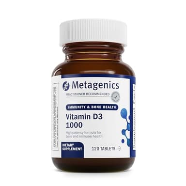 Metagenics Vitamin D3 1000 IU - Vitamin D Supplement for Healthy Bone Formation, Cardiovascular Health, and Immune Support - 120 Count