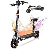 Electric Scooter for Adults, 30 MPH Top Speed, 34 Miles Range, 10" Off-Road Pneumatic Tires, 800W Motor, Foldable E-Scooter with Seat, Fast Kick Scooter for Commuter Outdoor