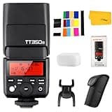 GODOX TT350N Flash for Nikon Camera, 2.4G Wireless Nikon Flash 1/8000s HSS Speedlight, GN36 Mini TTL Flash Speedlite Compatible for Nikon Camera