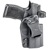 Rounded IWB Holster Fits: Walther PPQ M1 4 in Holster - LH - Black Kydex - Concealment Express - American Made