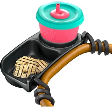 Swanoo Universal Stroller Snack Tray | Compatible With Nuna Mockingbird Bugaboo Uppababy | Stroller Bumper Bar Tray Attachment with Cup Holder | Baby Toddler Disneyland Essentials Stroller Accessories