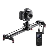 GVM Great Video Maker Motorized Camera Slider Video Rail Track Dolly with Controller Video Shooting Time-Lapse Aluminum Alloy Video Slider for Interview Film Photography