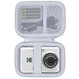 Lebakort Storage Case Compatible with KODAK PIXPRO Friendly Zoom FZ45 FZ55 16MP Digital Camera (Off White Case)