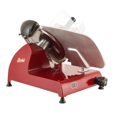 Berkel Red Line 300 Electric Food Slicer | 12" Blade | Built-In Sharpener | Heavy Duty & Precise | Premium Deli Slices at Home | Italian Heritage Since 1898 (Red)