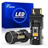 GZ5CG 3157 Switchback Led Bulbs Canbus Error Free Amber White Anti Hyper Flash 12V 28W 2000Lumen with Turbo Fan for Turn Signal DRL Parking Lights, Standard Socket, 2Pcs