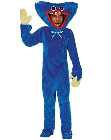 Spirit Halloween Poppy Playtime Kids Huggy Wuggy Costume - M | Officially Licensed | Gaming Costumes