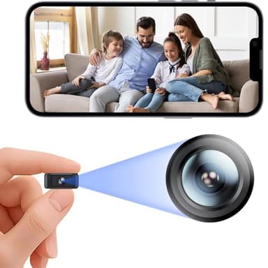 Small 4K Wireless Camera Wifi Security Camera Mini Home Indoor Outdoor Camera, Portable Smart House Dog Pet Camera Tiny Nanny Cam Office Cameras, 160 Wide Angle Night Vision Motion Detection Cams