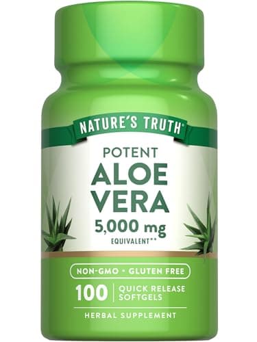 Nature's Truth Aloe Vera Softgels | 100 Count | Non-GMO and Gluten Free Supplement