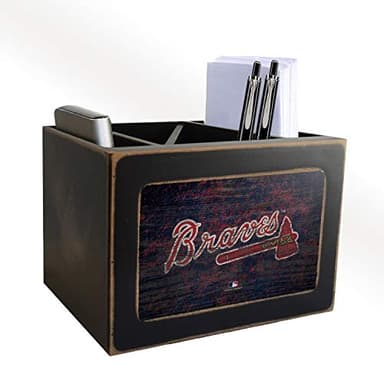 Fan Creations Distressed Team Logo Desktop Organizer with Color
