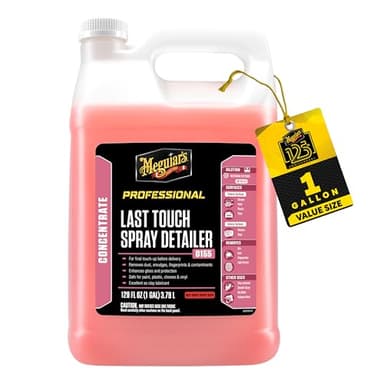 Meguiar's D15501 Last Touch Spray Detailer, Great for Use as Clay Lubricant, creates a Showroom Shine, Removes Dust, Smudges, Fingerprints and More, Versatile Use and Enhances Protection, 1 Gallon