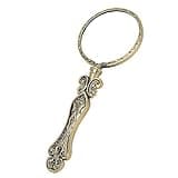 3X Retro Magnifying Glass Vintage Style with Exquisite Pattern Slipless Handle, Portable for Students Seniors Reading Bronze