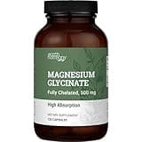 Pure Magnesium Glycinate 500mg - Chelated Magnesium Supplement, High Absorption Capsules for Sleep, Glicinato De Magnesio with Organic MCT Powder (120 Capsules)