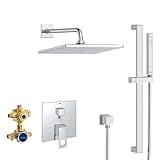 GROHE 29432000 Eurocube Shower Set, Starlight Chrome