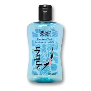 Splash All Natural Laundry Detergent, Liquid Laundry Detergent, Chlorine Neutralizer Swimsuit Wash, Hypoallergenic, Gentle & Color Safe Formula, High Efficiency (HE) Compatible Wash, 9.5 fl oz, 1 Pack