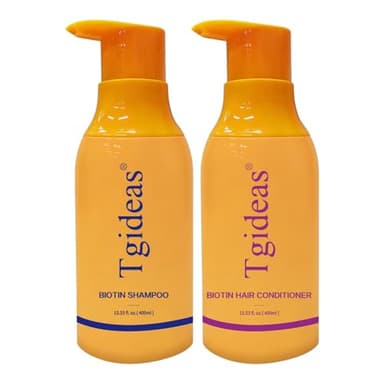 Tgideas Anti-Thinning Biotin Shampoo & Conditioner Set for Thinning Hair Women and Men Hair Loss-Thickening & Strengthening Shampoo - 13.53 fl.oz x 2