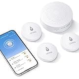 Winees WiFi Water Leak Detector, 3 Pack Water Sensors with 100dB Adjustable Alarm, Leak Alert Email&SMS Notification, 200M Transmission for Basement, Bathroom, Laundry, IFTTT, S1 Plus, 2.4G WiFi Only
