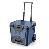 Ninja FrostVault 30qt Wheeled Cooler with Dry Zone, Integrated Fridge-Temp Dry Storage Drawer, Premium Heavy-Duty Insulated Cooler, Keeps Ice for Days, Lakeshore Blue, FB230BL