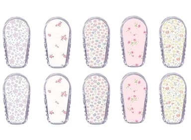 Glucomart Adhesive Transmitter Stickers for Dexcom G6 (10 Count) – Pair with Glucomart CGM Patches, Waterproof & Durable (Spring Floral Variety Pack) (G6 Transmitter Stickers)