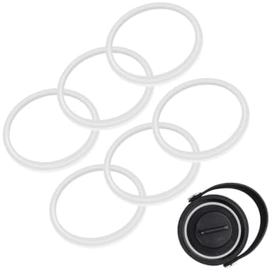 Joshey Gasket Replacement for Hydro Flask Wide Mouth Lid Cap - 6 Pack Rubber Seal O-Ring | Leak-Proof Gasket Seal Replacement Parts