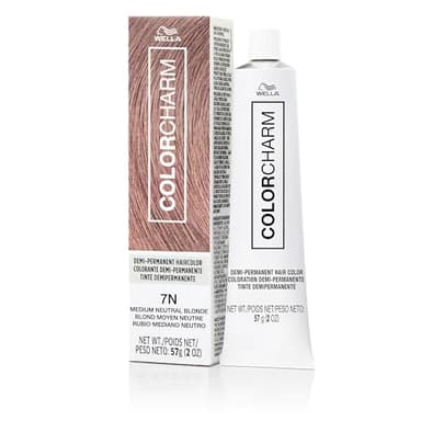 COLORCHARM Demi Permanent Hair Color 7N Medium Neutral Blonde Gloss, Refresh & Tone 2 Fl Oz