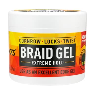 AllDay Locks Braid Gel Extreme Hold - Braiding Gel for Cornrows, Locks, & Twisting, Moisturizing Edge Control for Women and Men, Natural Formula for Extreme Hold - 10 oz Jar