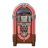 Arkrocket Taurus II Jukebox Vinyl Record Player Bluetooth USB SD CD Player Radio Retro Turntable Classic Jukebox 42 inch (Taurus II - Dark Oak)
