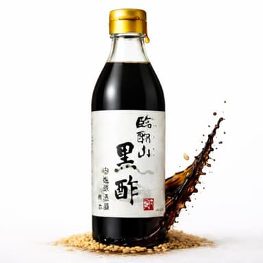 Japanese Black Vinegar – UCHIBORI Rinkosan Kurozu, Authentic Double Brown Rice Naturally Fermented Vinegar with Rich Umami Flavor – Premium Cooking, Marinade & Drinking Vinegar – 30.43 fl oz | 内堀醸造 臨醐山黒酢